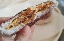 生酮低碳-咸蛋黄肉松糯米煎饼（椰子粉版快手早餐，可创意糯米糍年糕等）