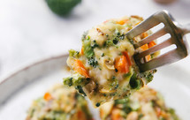 西兰花口蘑鸡肉卷