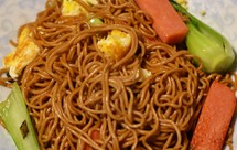 荞麦面版-火腿鸡蛋炒面