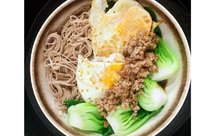 快手又低卡低脂的肉沫鸡蛋青菜荞麦面