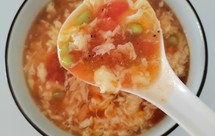 清淡的西红柿毛豆汤