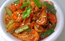 瘦身减肥食谱-酸辣菠菜凉粉