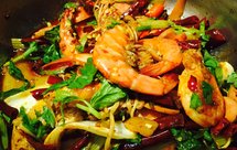 干锅香辣基围虾