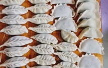 韭菜香菇野生淡水干虾猪牛肉饺子