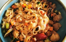 泡椒鸡丁炒河粉