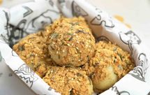 肉松紫米雪媚娘【宝宝辅食】