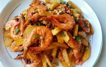 家庭版薯条大虾