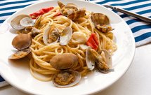 蒜香红椒哈蜊浓汤意大利面