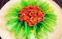 油菜最好吃的版本-蒜泥干虾油菜