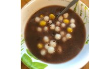 桂花豆沙藕粉小圆子