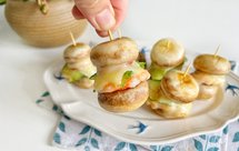 10m+ 口蘑迷你汉堡，一口一个鲜掉眉毛！