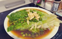 清淡饮食蚝油生菜