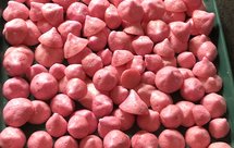 火龙果溶豆，普通奶粉做的