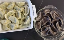 韭菜豆腐馅荞麦饺子