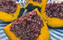 南瓜和紫糯米、绝配！