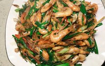 韭菜炒小虾（河虾）快手菜做法