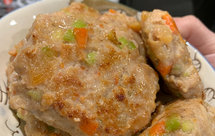 大虾干贝小煎饼