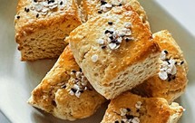 超简单低糖油“搅一搅”小麦胚芽司康·浓郁豆乳