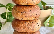 50%全麦小麦胚芽贝果