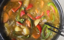 咖喱大闸蟹面疙瘩