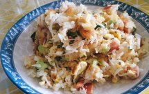 健康美味的蟹肉棒蛋炒饭