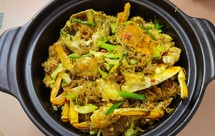 大闸蟹粉丝煲