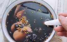 红豆黑米年糕汤