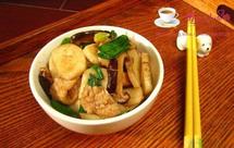 青蒜肉丝炒年糕