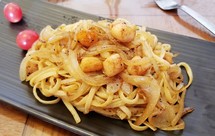 鲜贝黑椒意面