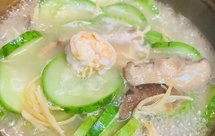 鲜虾干贝丝瓜汤