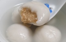 自制花生馅汤圆