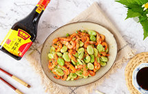 鲜掉眉毛的蚕豆河虾