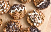 无油无糖｜肉桂香蕉燕麦杏仁曲奇· 减脂代餐