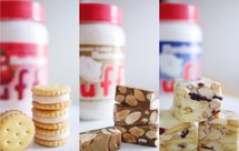 纽扣牛轧饼、牛轧糖、雪花酥