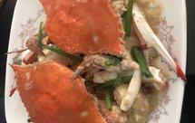 小美版葱姜炒梭子蟹