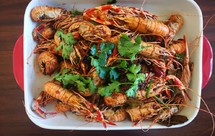 【西黄岛海鲜】麻辣海龙虾