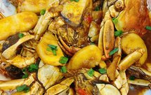 螃蟹炒年糕梭子蟹也ok