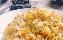 鸡蛋炒咸鸭蛋炒饭（一人份）