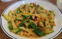 咸鸭蛋炒嫩南瓜丝