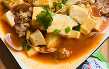 快手麻辣鲜香花蛤豆腐