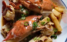 香辣梭子蟹炒年糕