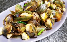 爆炒野生河蚌