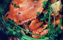 自制双人蟹肉煲