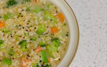 鲜蔬蟹柳燕麦粥