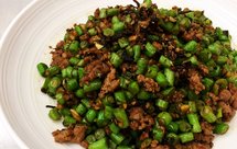 豆角粒橄榄菜炒肉末