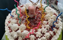 10寸红曲米粉版红丝绒戚风蛋糕