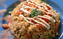 300大卡一份的无米豆腐炒饭|低碳高蛋白|减脂必备|快手餐|代替主食