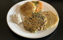 冬季四色饼 地瓜菠菜味增山药萝卜丝 腐乳花豆 土豆孜然