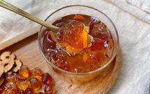 养颜红枣桃胶羹