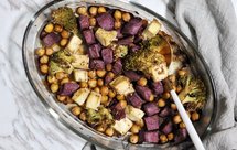 蒜香醋烤鹰嘴豆沙拉（素食）